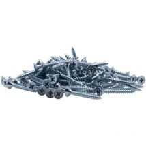 Vite a legno con testa svasata pz zincata Viswood filettatura totale4,5x40 mm (x100 viti)