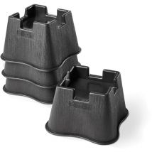 Möbelerhöhung 4er Set, Stuhlerhöhung Beine, Möbelerhöher, Betterhöher rutschfeste Oberfläche, Erhöhung für Bett Couch Tisch, max. Last 150 kg, Höhe 7