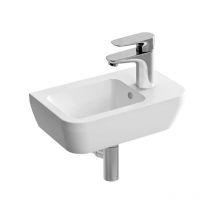 Vitra - Handwaschbecken-Set 37x22 cm mit Hahnloch rechts + Siphon (7091-003-0029-SET)