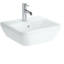 Integra Lavabo 45x40 cm avec trou pour robinetterie au milieu, Blanc (7047-003-0001) - Vitra