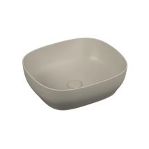 Vitra - Lavabo sobre encimera rectangular Outline - taupe mate