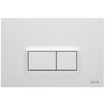 Vitra Loop R Dual Flush Plate, Glossy White (740-0600)
