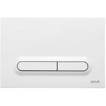 Loop t Dual Flush Plate, White high gloss (740-0700) - Vitra