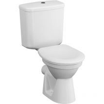 Vitra - Normus Pack wc à poser avec abattant frein de chute et réservoir, Blanc (9780-003-7210)