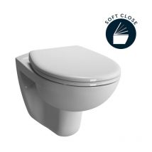 Normus Wall-Hung Toilet + soft close seat, White (6855-003-6290) - Vitra