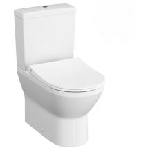 Vitra - Integra Packung flanschloses Stand-WC mit Sitz mit Fallbremse und Spülkasten, Weiß (9859-003-7202)