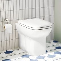 Vitra S20 Back to Wall Toilet - Standard Seat