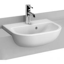 S20 Semi Recessed Basin 450mm Wide 1 Tap Hole - Vitra