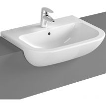 S20 Semi Recessed Basin 550mm Wide 1 Tap Hole - Vitra