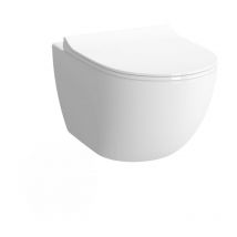 Vitra - sento rim-ex Toilettenschüssel (ohne Rand) und ultradünner Toilettensitz mit Fallbremse (7748B003-0075 + 120-003R009)