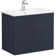 Vitra - Badmöbel mit Waschbecken Root 80x67x46 cm blau matt (ROOTG80BINTS)