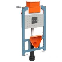 Vitra Vuni Wall Hung Toilet Frame with 3/6 Litre Concealed Cistern - 980mm H x 500mm W