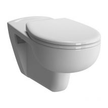 Vitra - Inodoro de pared conforma flush washdown, sin borde de descarga, 350 x 700 mm blanco