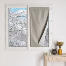 Homemaison - Petit rideau occultant 100% doublé polaire Sable 90x210 cm