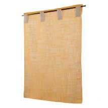Vitrages Passants à la paire 'Veronica' - 42x60cm - Moutarde