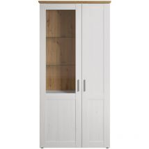 Vitrina de 2 puertas, una de ellas con vidrio templado, L95 cm - Shade
