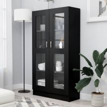 Furniture Limited - Vitrina de madera contrachapada negro