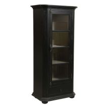 Vitrine 1 Porte - Bois-MDF - Noir - Interior's