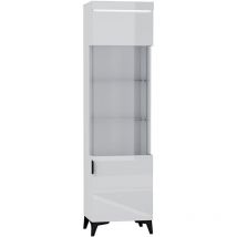 Vitrine 1 porte LED inclus Ruben Blanc