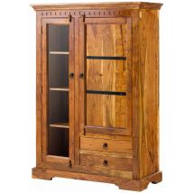Vitrine 110x45 Acacia laqué Miel oxford 0425
