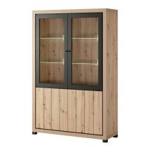 Vitrine 2 portes + 2 portes vitrées Dijon