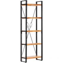 Jinlefu - 5-Tier Bookcase 60x30x180 cm Solid Acacia Wood vidaXL