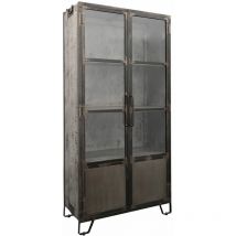 Vitrine Mango 90x40x190 grau lackiert heavy industry 123