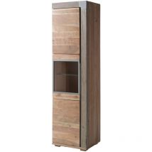 Vitrine Akazie 55x45x204 Beige Lackiert Amsterdam 120