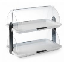 Hendi - Vitrine alimentaire avec double couvercle RollTop 871713