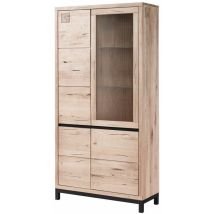 Vitrine Wildeiche 103x40x205 bianco geölt villanders 201