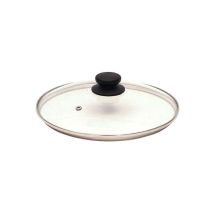 Coperchio in vetro temperato 28 cm – Profilo inox – Maniglia in plastica termoindurente – Vitrinor