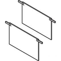 Vitris Atrivant 80 Abdeckkappen Deckenschiene Hoch 3-bahnig Alu Silber Eloxiert