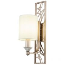 Vittoria Wall Candle Lamp Cream with Gold, 1 Light, E14