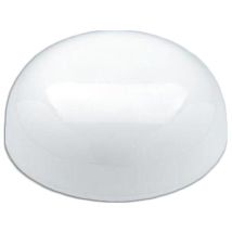 Vituber rotondo bianco opalino vetro 25 cm LB 529661