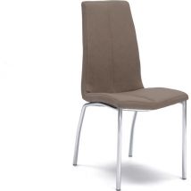 Viva - Brauner Öko-Lederstuhl 4-tlg