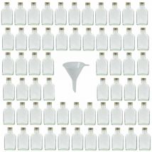 Viva Haushaltswaren - Set da 60 Bottiglie in Vetro con Tappo a Vite