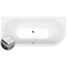Viva l slim Bain asymétrique 175x80x47cm, blanc