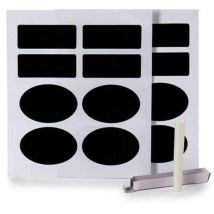 Pegatinas 16 Piezas Set Negro Pizarra 8430852487117 S3605607 Vivalto