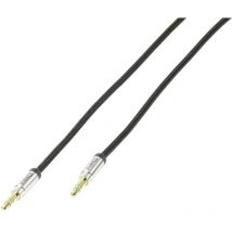 Vivanco - Câble de raccordement 38768 Jack audio [1x Jack mâle 3.5 mm - 1x Jack mâle 3.5 mm] 0.50 m noir Q973682