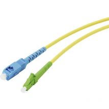Vivanco - 45714 fibre optique Câble réseau, câble patch sc, lc 3 m jaune fluorescent, vert fluorescent, bleu fluorescent