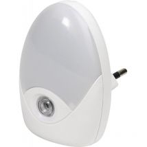 Vivanco - Nachtlicht nl 3LED mit Dämmerungssensor, Schukobuchse, kaltweiss