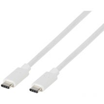 Vivanco USB-Kabel USB-C Stecker, USB-C Stecker 1.00 m Weiß 63088