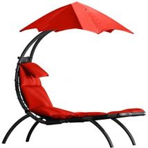Drmlg-cr Dream Lounger Poltrona Originale, 120 kg, Rosso Ciliegia, X-Large - Vivere
