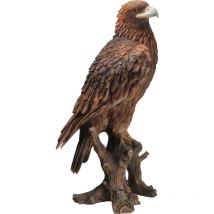 Aquila d'oro su un ramo in resina 39,5 cm