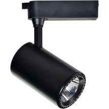 Vivida - David Faretto Monofase a led 40W installabile su binario, Nero
