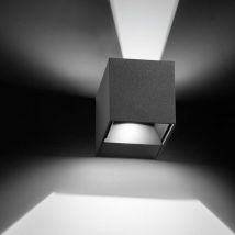 Vivida - IRIDE Applique Led a cubo da esterno , flussoregolabile , con finitura Antracite