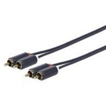 Vivolink - Prorcarca1 1m 2 x rca 2 x rca schwarz Audiokabel - Audiokabel (2 x rca, Stecker, 2 x rca, Stecker, rechts, rechts)