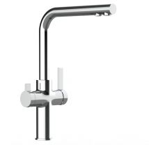 Vizio - Robinet de Cuisine Mitigeur 3 voies chromé bec l pivotant 360° à utiliser avec filtres sous evier - fc