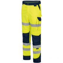 Vizwell - Warn-bundhose Vwtc113 Gr. 25 Gelb/marine