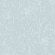 Vliestapete Blau Blätter Tapete Gemustert versetzter Ansatz Pure Elegance - Blau